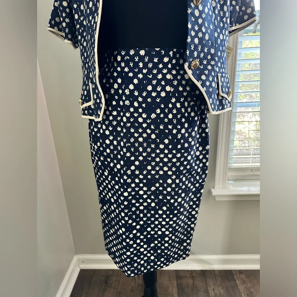 🛎️VINTAGE Neiman Marcus Pencil Skirt Two Piece Suit (Sz 6) Original Tag 🛎️ - Picture 4 of 15